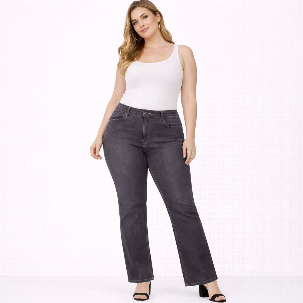 Relativity women's jeans pants high rise straight leg black Size 16